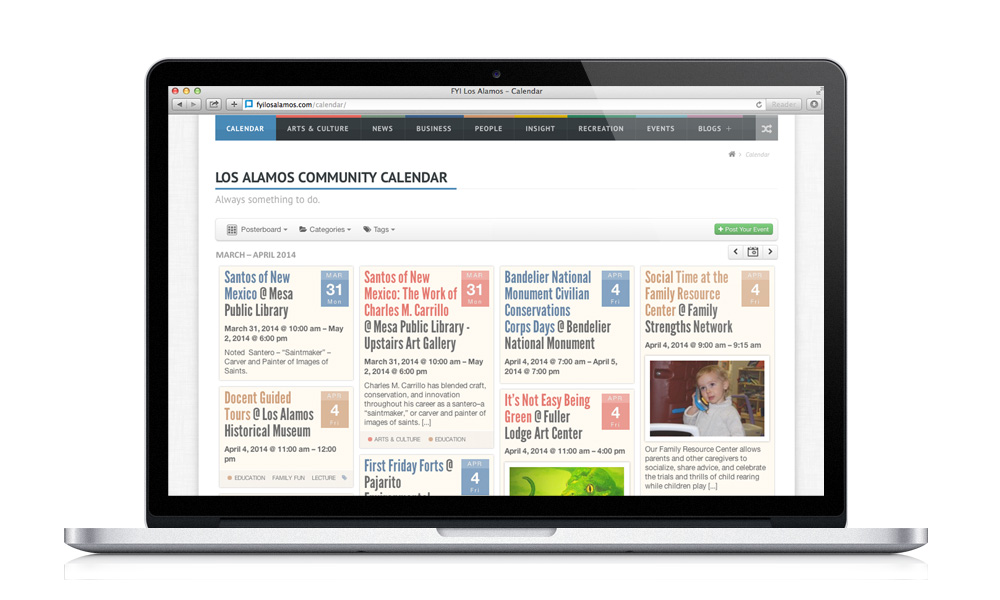 Website Showcases Local Events